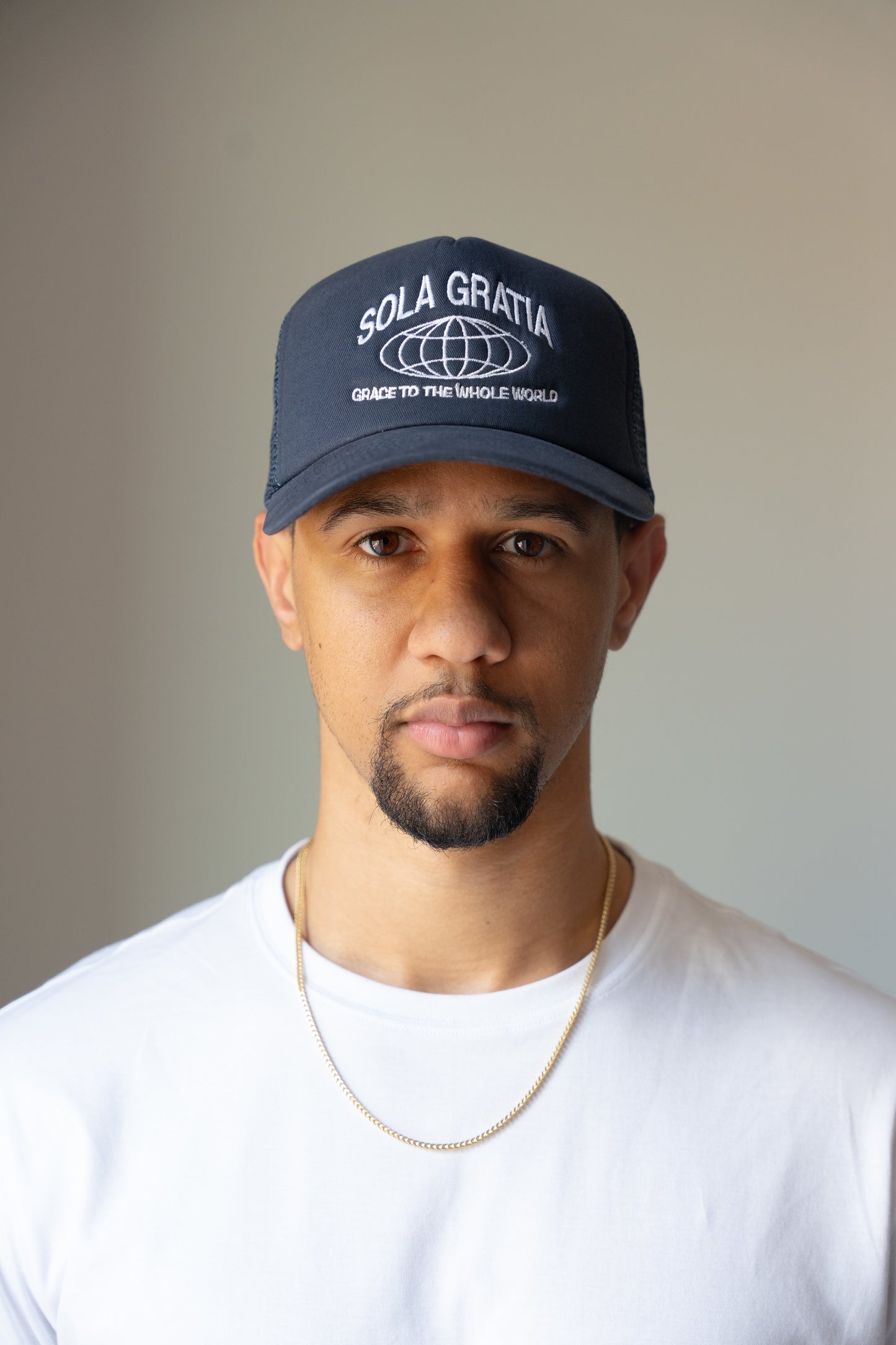 Sola Gratia - GRACE TO THE WORLD TRUCKER HAT