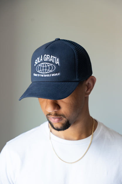 Sola Gratia - GRACE TO THE WORLD TRUCKER HAT